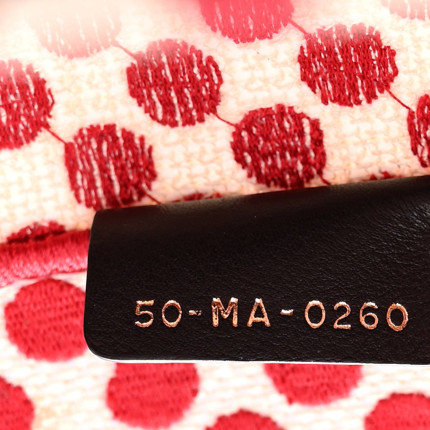 Canvas Medium DiorAmour Dots Book Tote Red