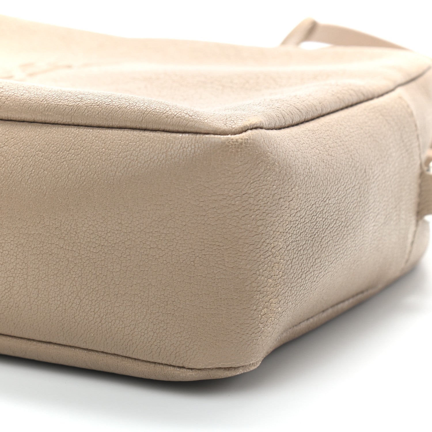 Saint Laurent Lambskin Monogram Small Lou Camera Bag Dark Beige 9 of 10