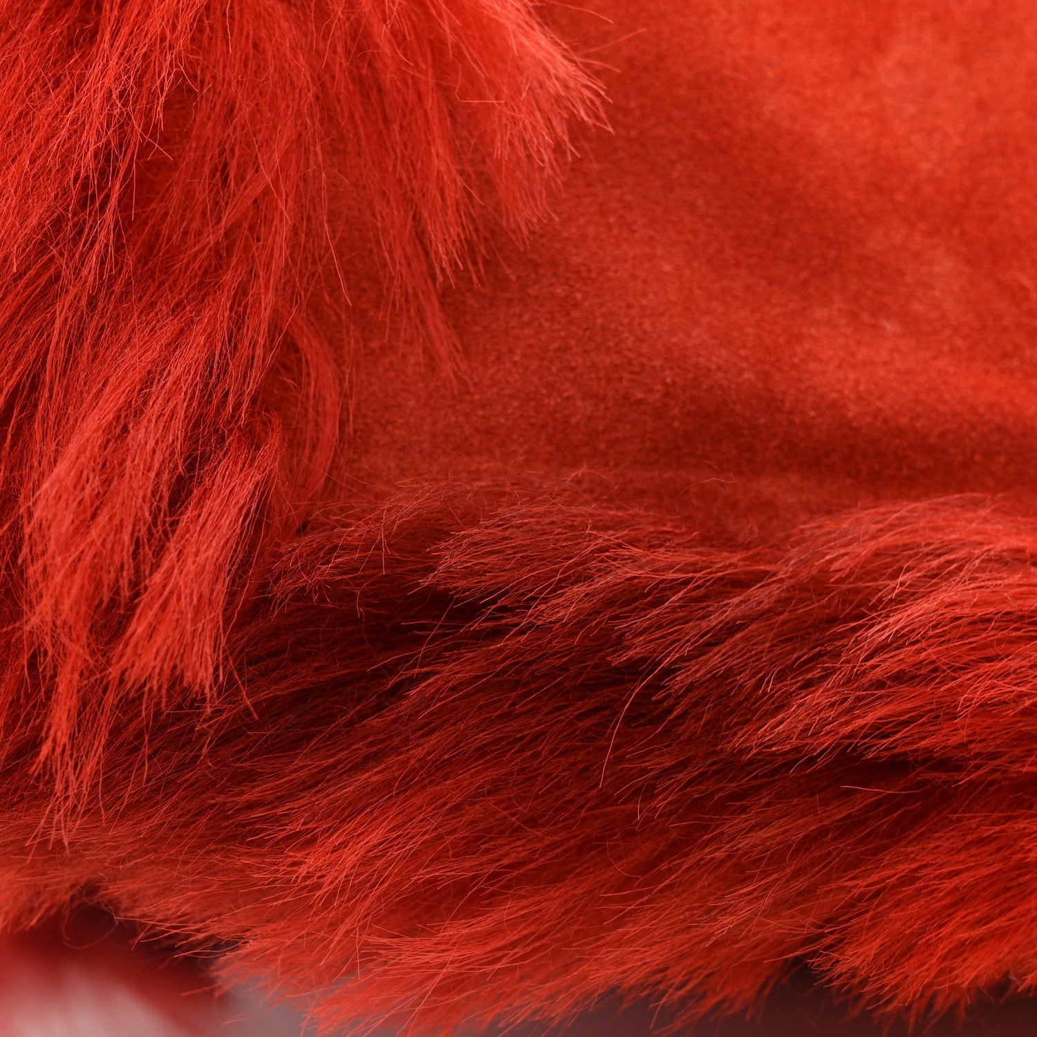 Saint Laurent Suede Fur Small Reversible Monogram Kate Satchel Pavot Rouge 17 of 17