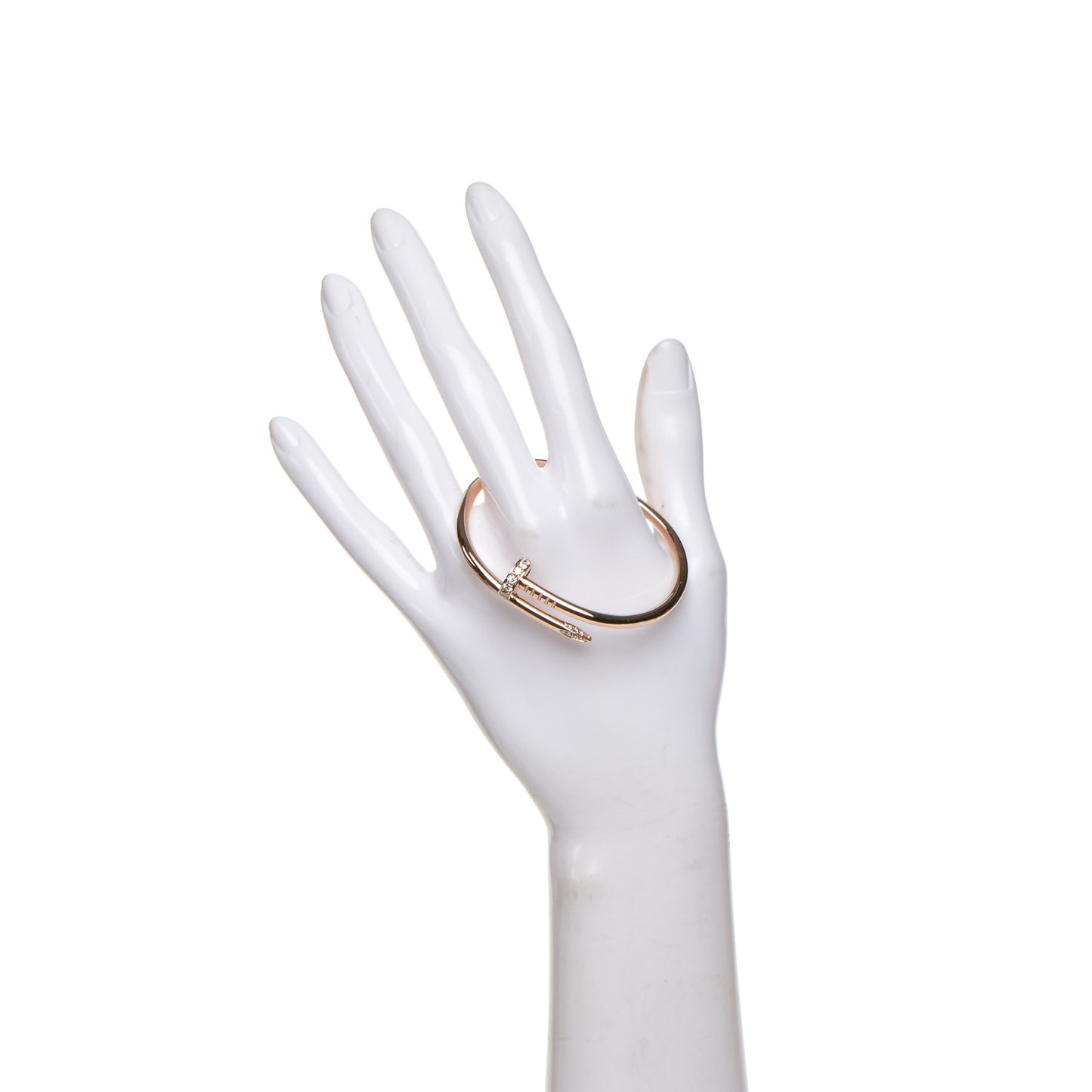 18K Pink Gold Diamond Juste Un Clou Bracelet 16