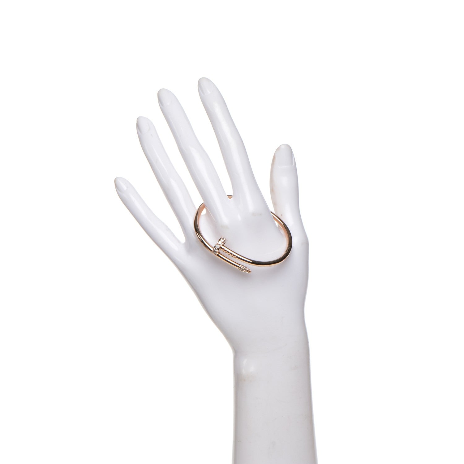 Cartier 18K Pink Gold Diamond Juste Un Clou Bracelet 16 2 of 5