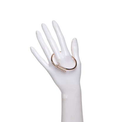 Cartier 18K Pink Gold Diamond Juste Un Clou Bracelet 16 2 of 5