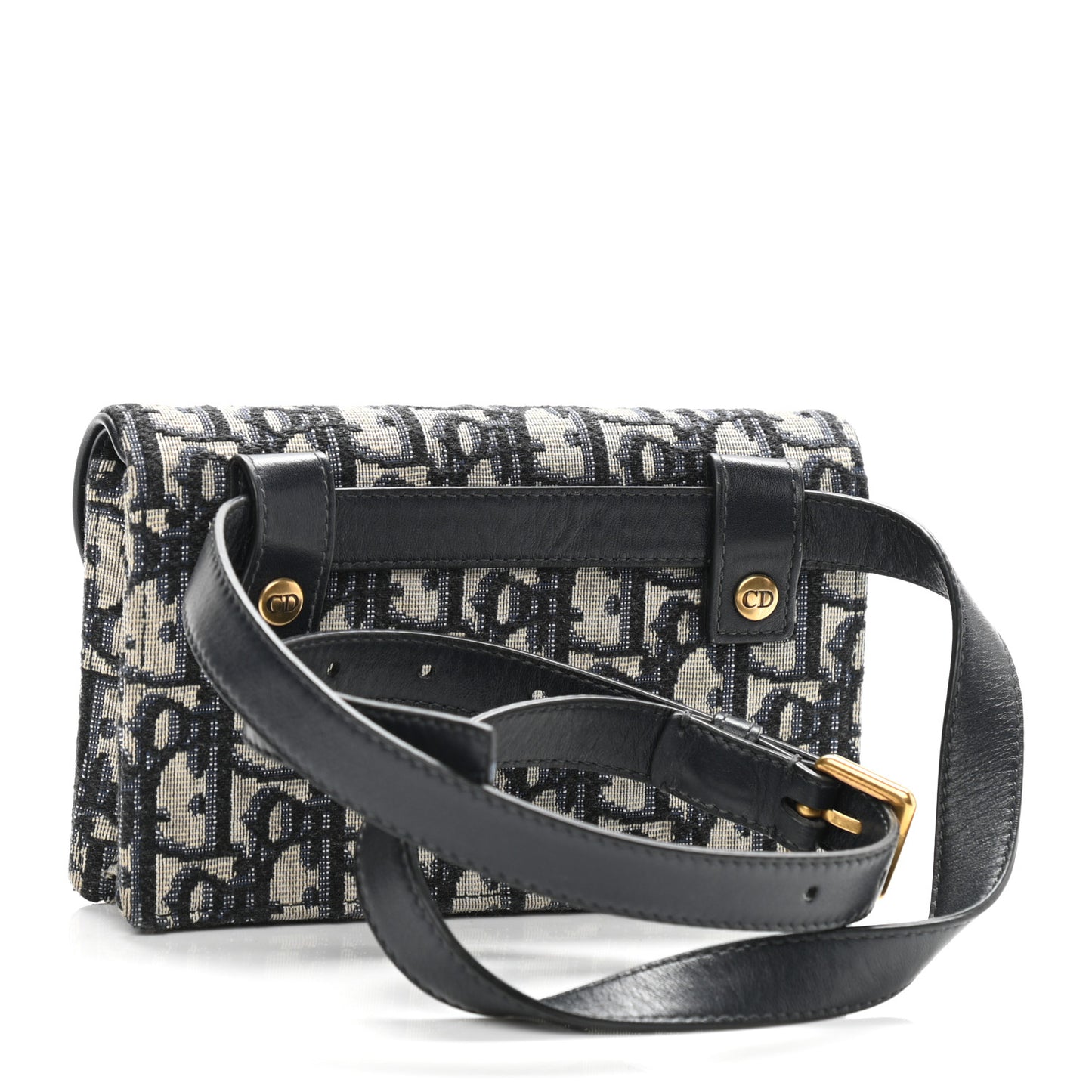 Oblique Saddle Belt Bag Blue