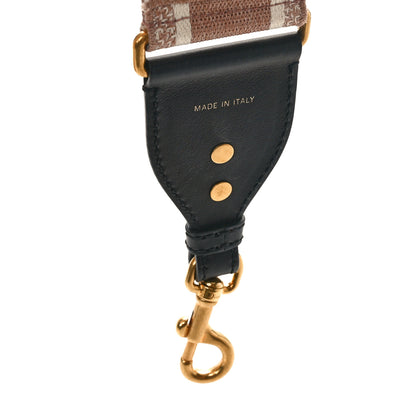 Christian Dior Canvas Embroidered Shoulder Strap Rose Des Vents 3 of 4