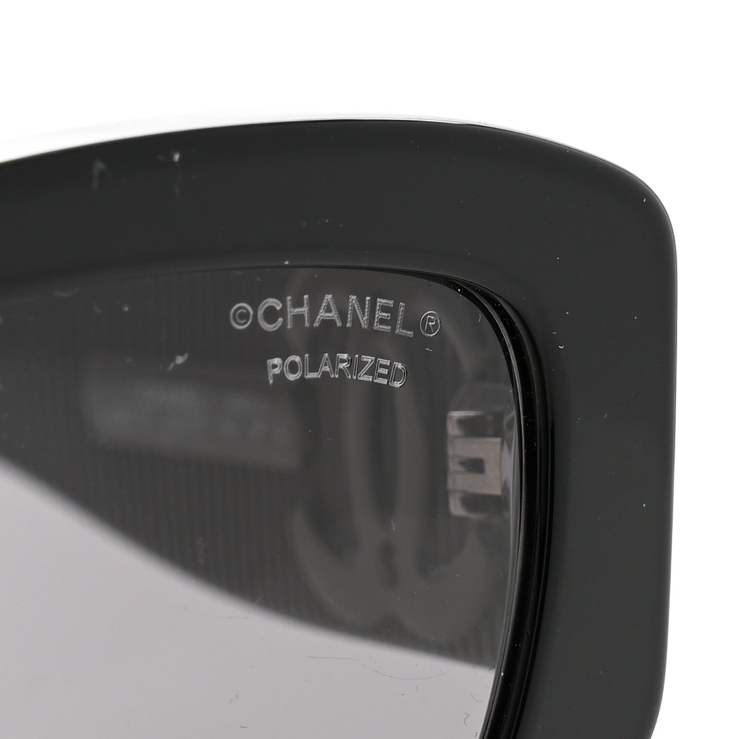 Chanel Acetate Rectangle Sunglasses 5493-A Black 7 of 7