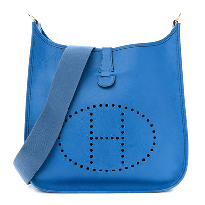 Hermes Epsom Evelyne GM Bleu France 1 of 19