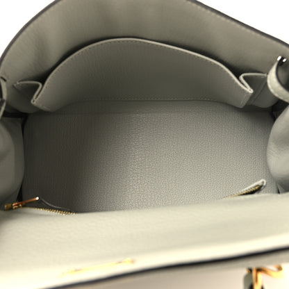 Hermes Togo Kelly Retourne 25 Gris Neve 5 of 10