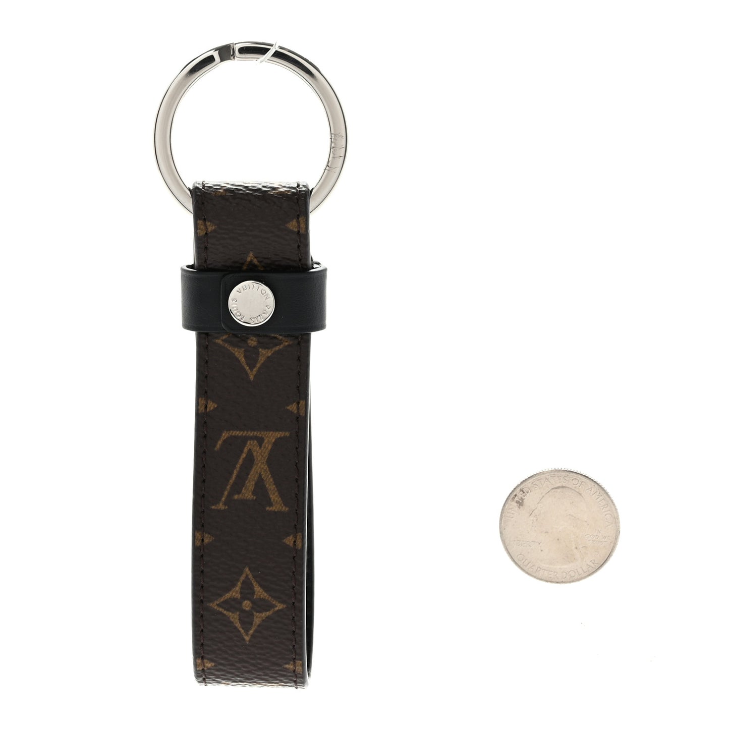 Monogram LV Dragonne Bag Charm Key Holder