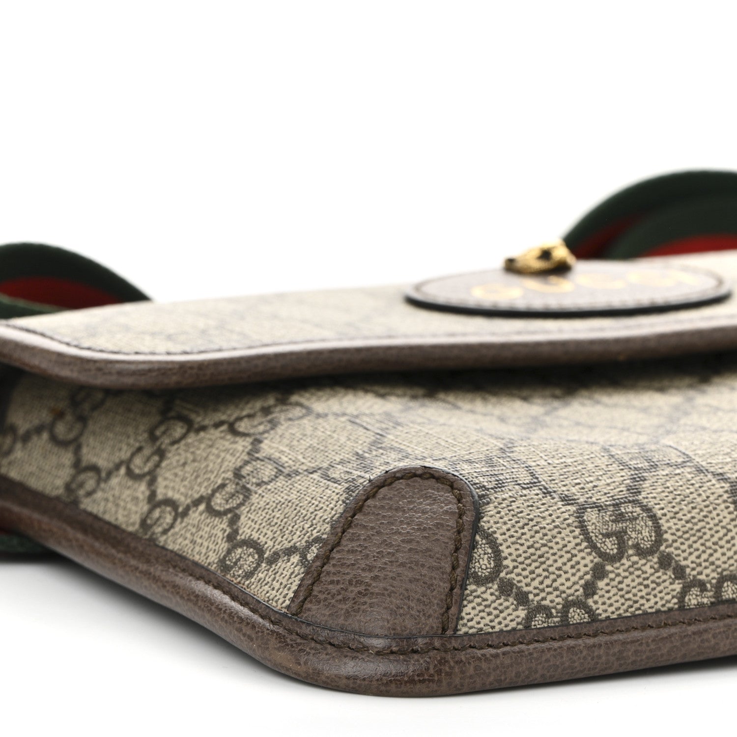 Gucci GG Supreme Monogram Neo Vintage Web Belt Bag Brown 1758315