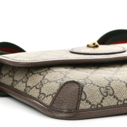Gucci GG Supreme Monogram Neo Vintage Web Belt Bag Brown 16 of 21