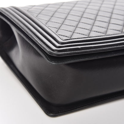 Chanel Lambskin Quilted Large Boy Flap Black 12 of 16