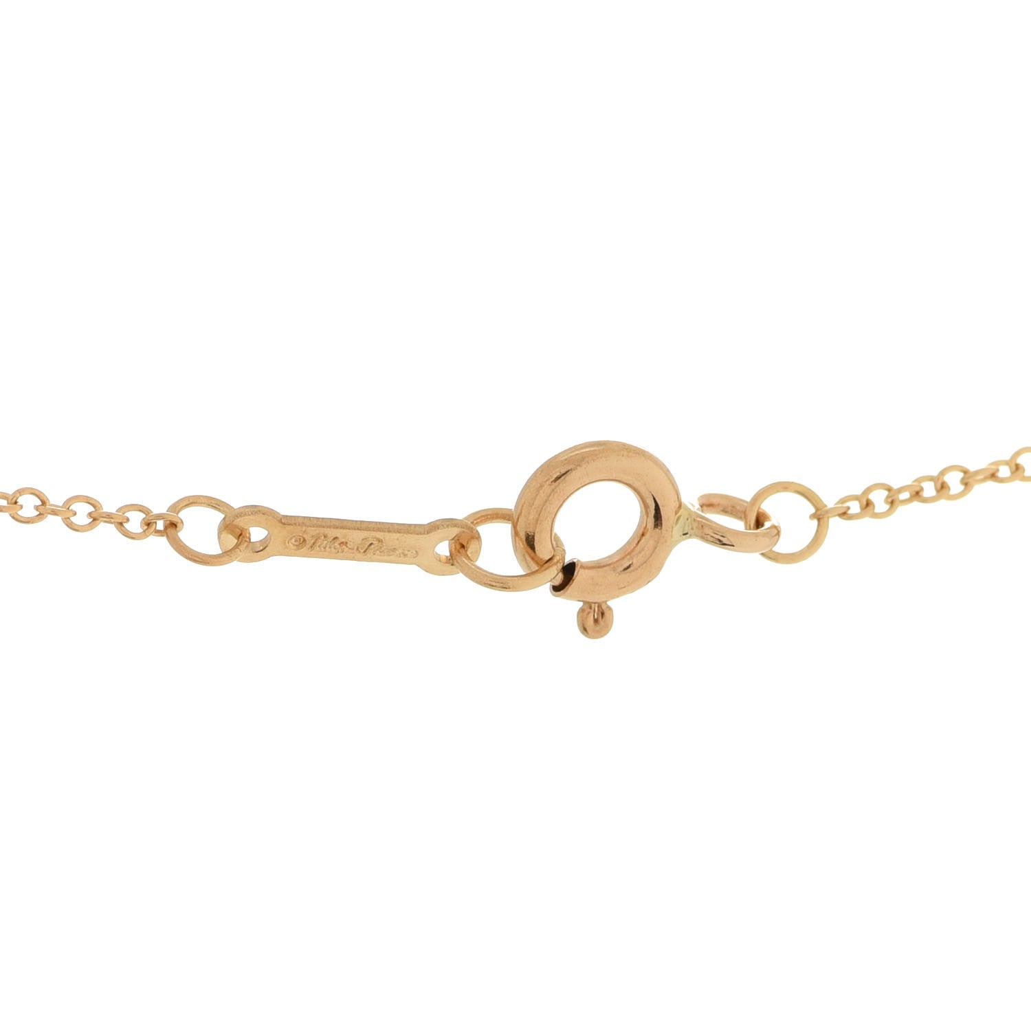 Tiffany 18K Yellow Gold Pearl Paloma Picasso Olive Leaf Pendant Necklace 5 of 6