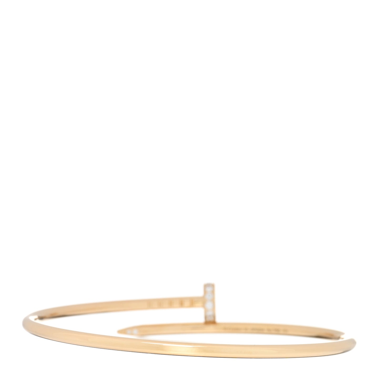 18K Yellow Gold Diamond Small Juste Un Clou Bracelet 16