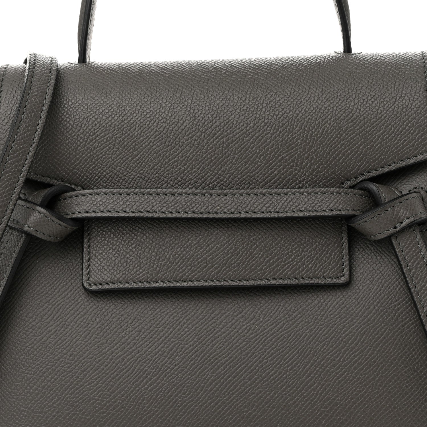 Celine Grained Calfskin Nano Belt Bag Grey 9 of 11