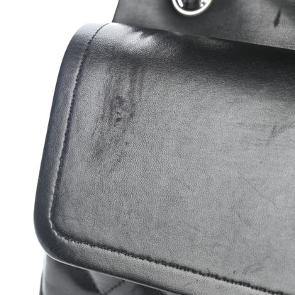 Chanel Lambskin Quilted Jumbo Double Flap Black 11 of 12