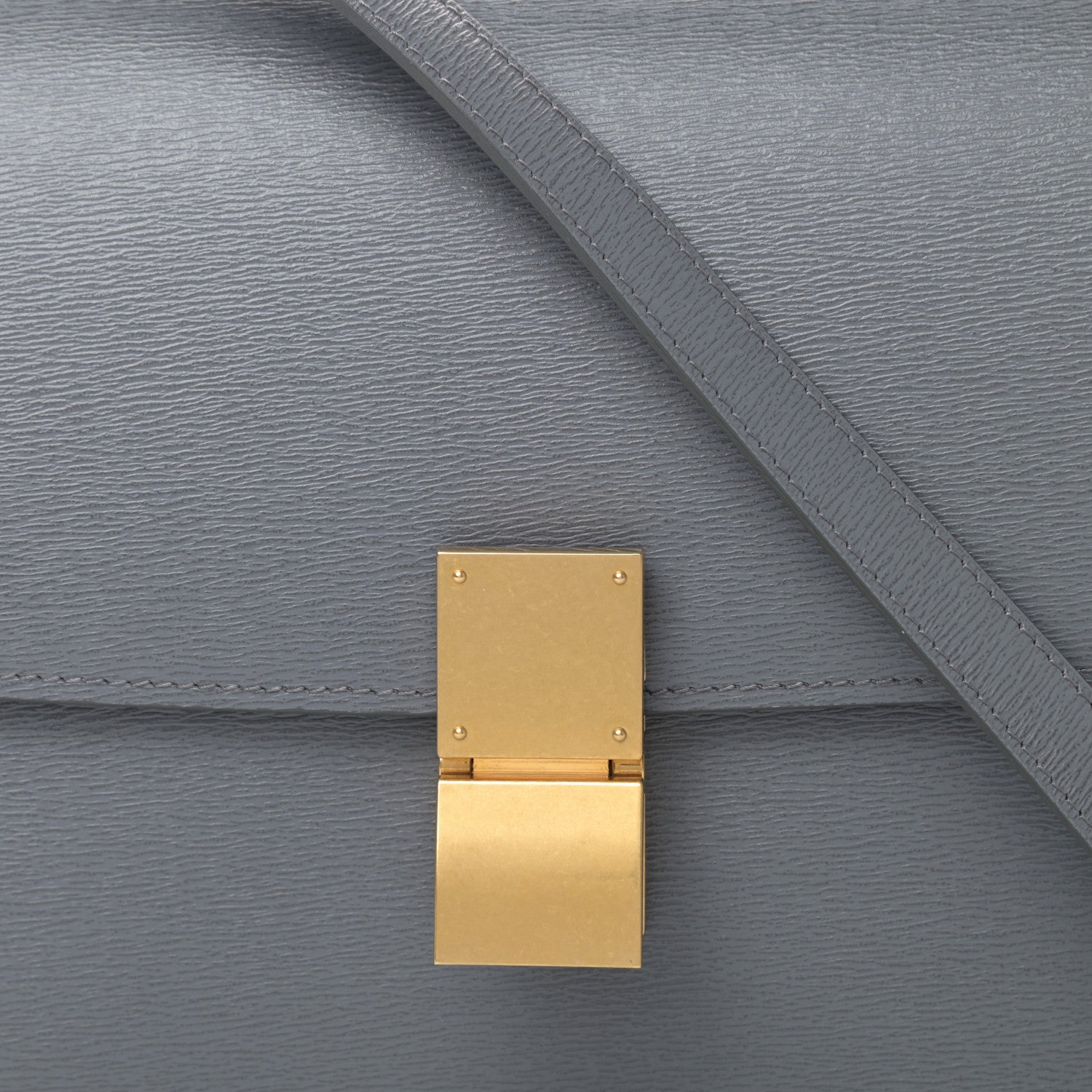 Celine Liege Calfskin Medium Classic Box Flap Bag Medium Grey 9 of 10