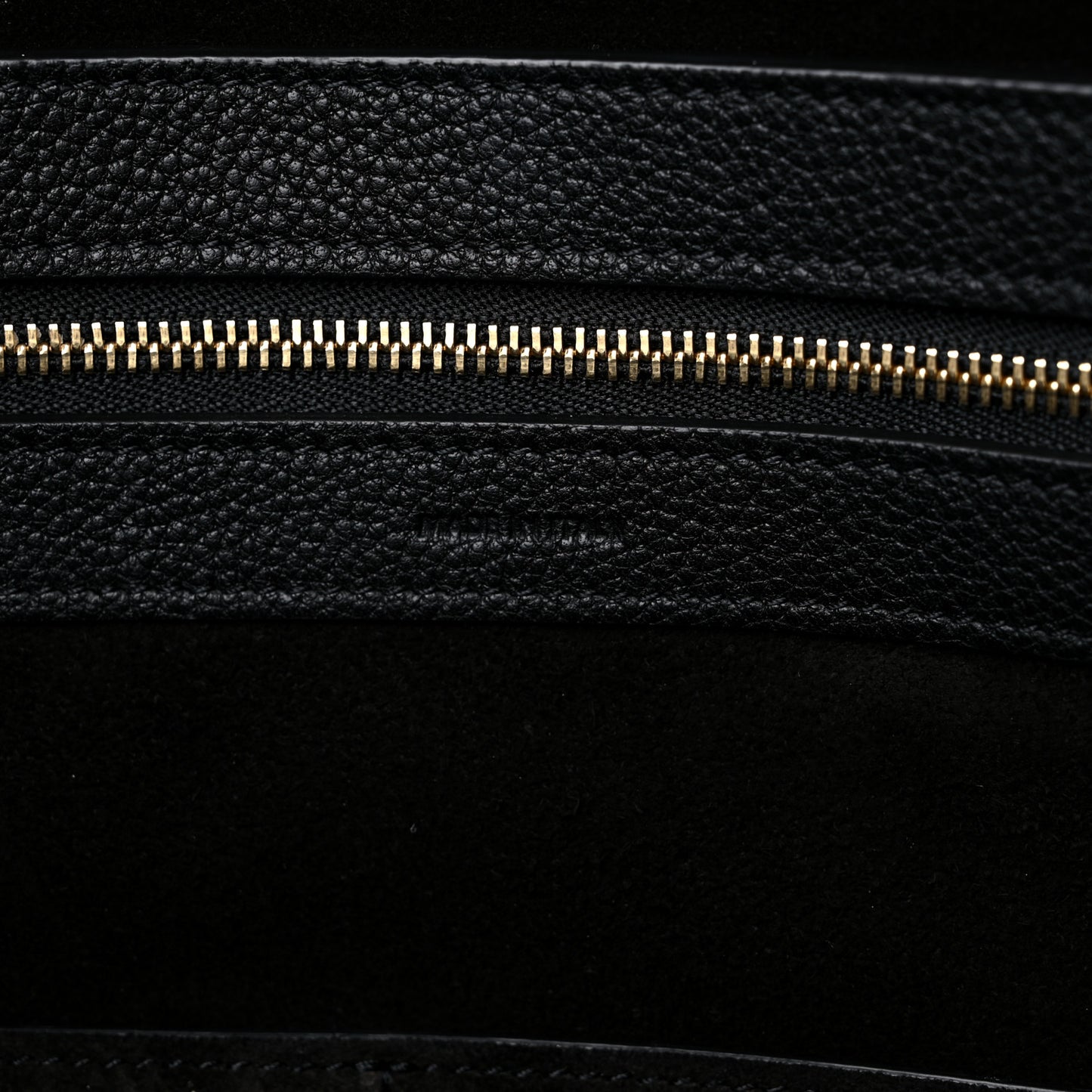 Soft Grained Calfskin Small Belt Cabas Phantom Black