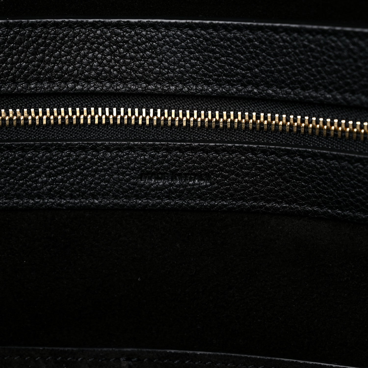 Celine Soft Grained Calfskin Small Belt Cabas Phantom Black 6 of 12