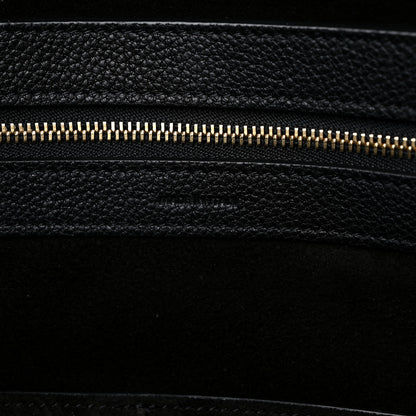 Celine Soft Grained Calfskin Small Belt Cabas Phantom Black 6 of 12