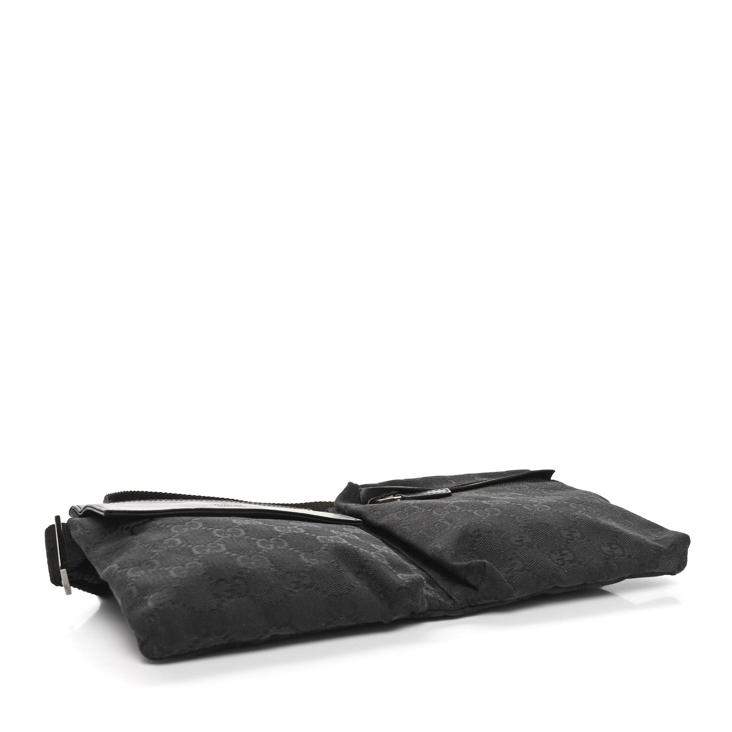 Gucci GG Monogram Double Pocket Belt Bag Black 4 of 11