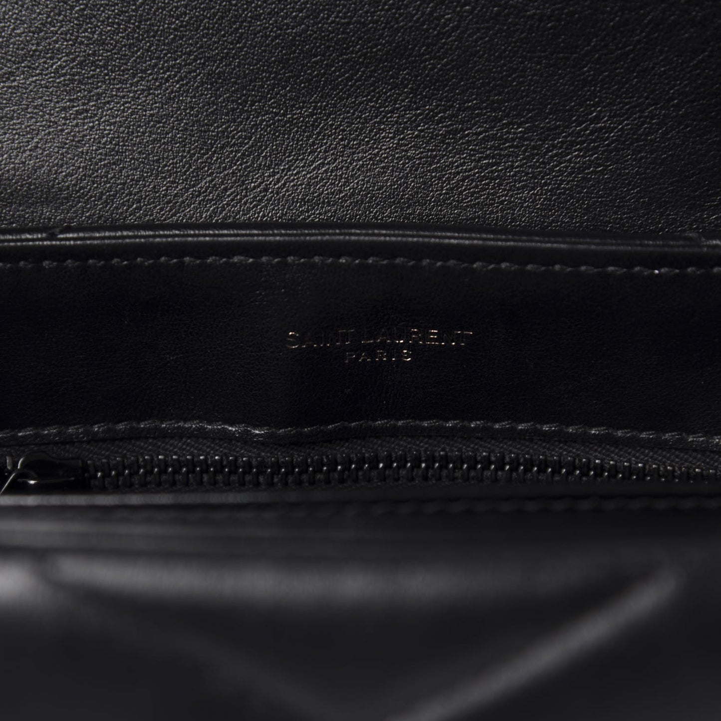 Calfskin Y Quilted Monogram Toy Loulou Crossbody Bag Black
