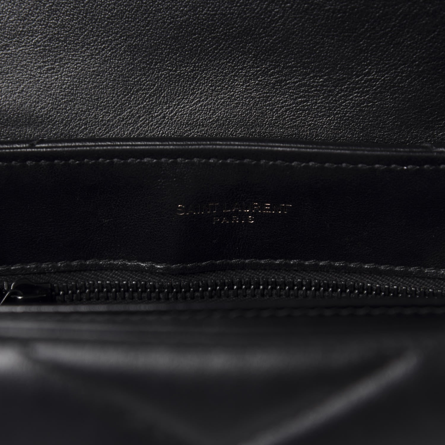 Saint Laurent Calfskin Y Quilted Monogram Toy Loulou Crossbody Bag Black 11 of 13