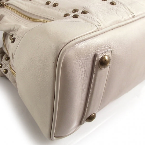 Lambskin Riveting Ecru