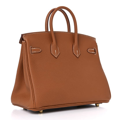 Hermes Togo Birkin 25 Gold 3 of 10
