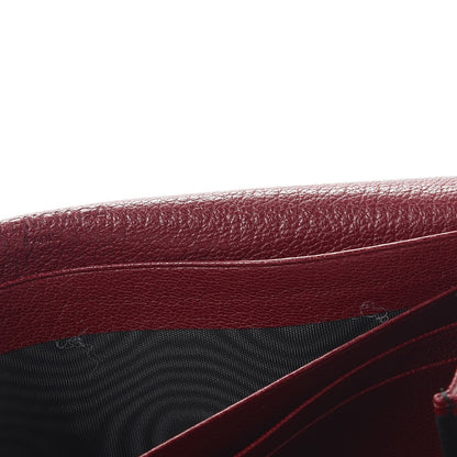 Balenciaga Chevre Gold Metallic Edge Hardware Money Wallet Bordeaux 12 of 15