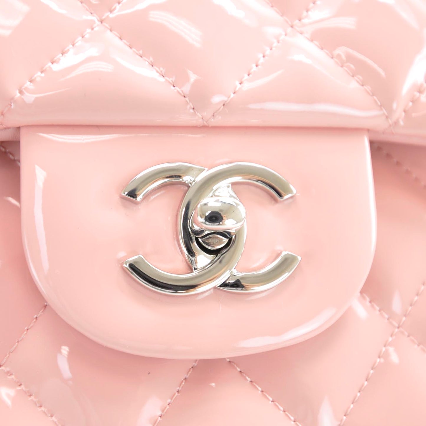 Patent Jumbo Double Flap Pink