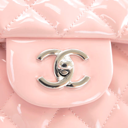 Chanel Patent Jumbo Double Flap Pink 8 of 11