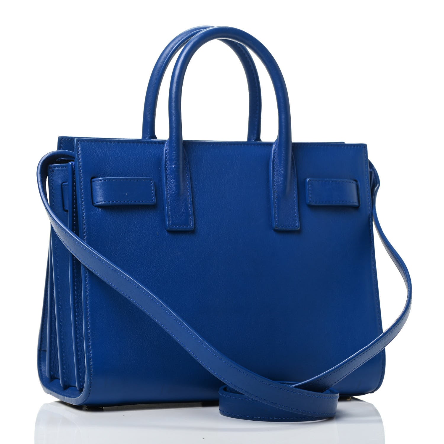 Saint Laurent Calfskin Nano Sac De Jour Royal Blue 2 of 4
