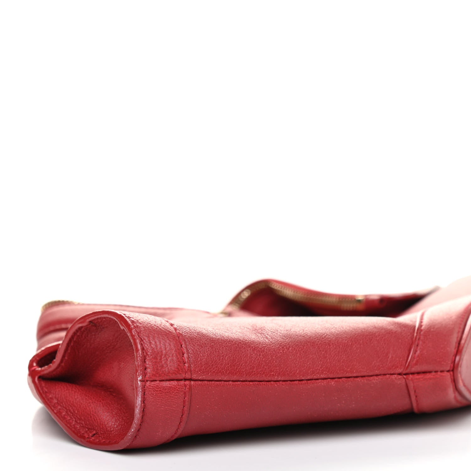 Alexander McQueen Calfskin De Manta Clutch Red 8 of 12