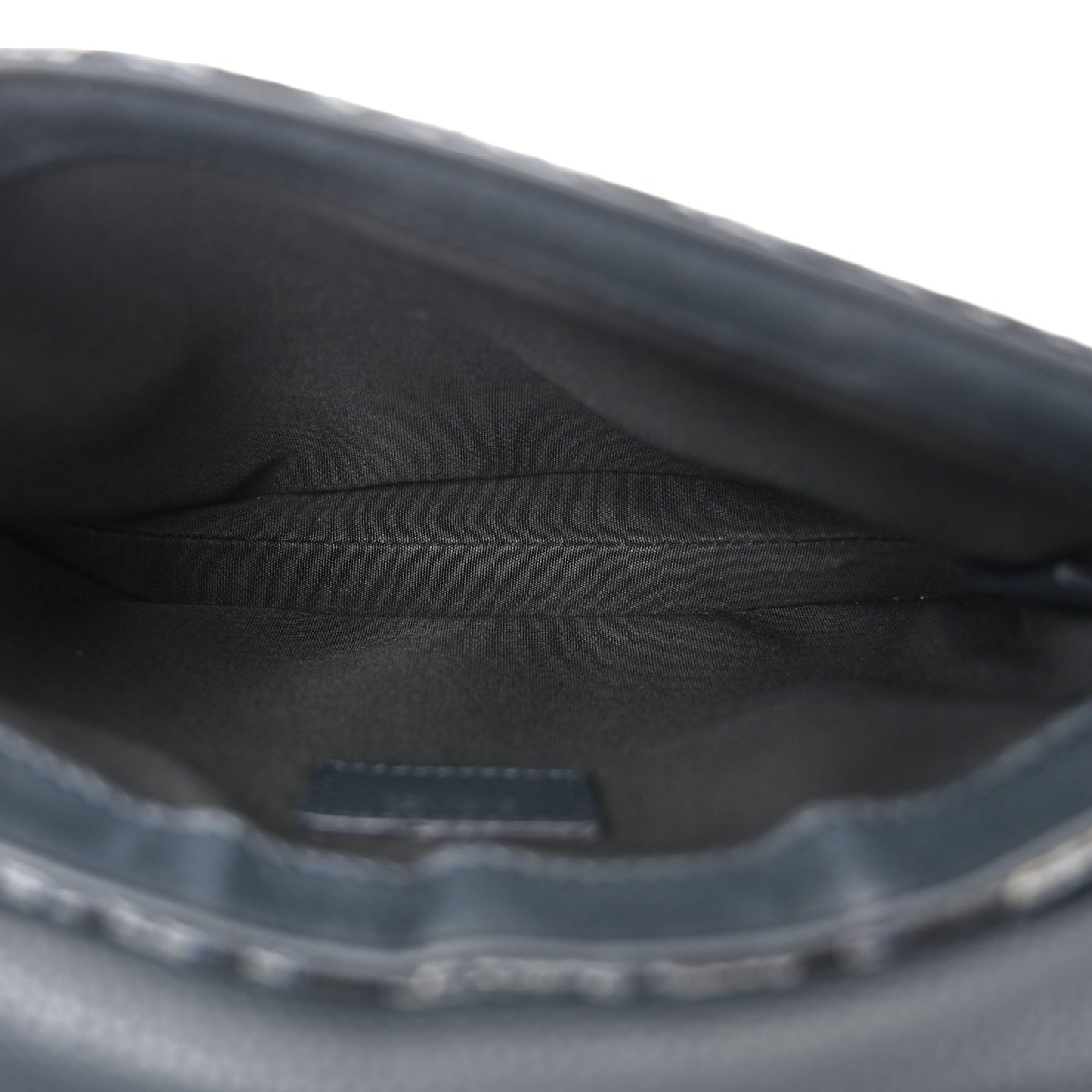 Oblique Saddle Messenger Pouch Blue Black