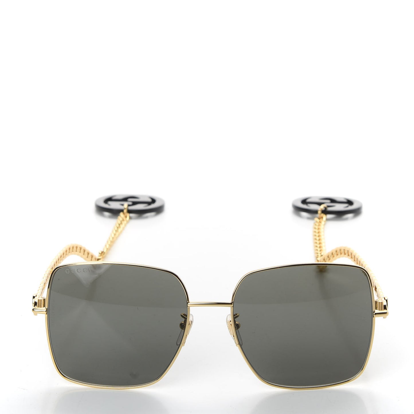 Square Frame Oversized Sunglasses GG0724S Gold