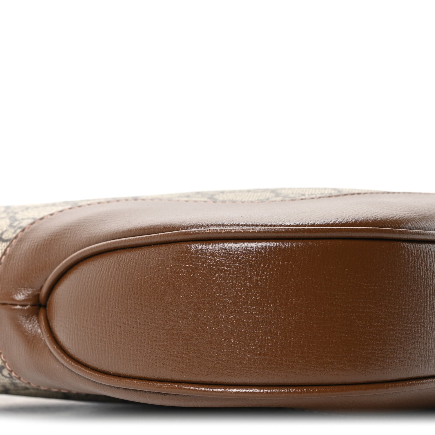 Gucci GG Supreme Monogram Azalea Calfskin Web Medium Jackie 1961 Hobo Beige Ebony Brown Sugar 9 of 10