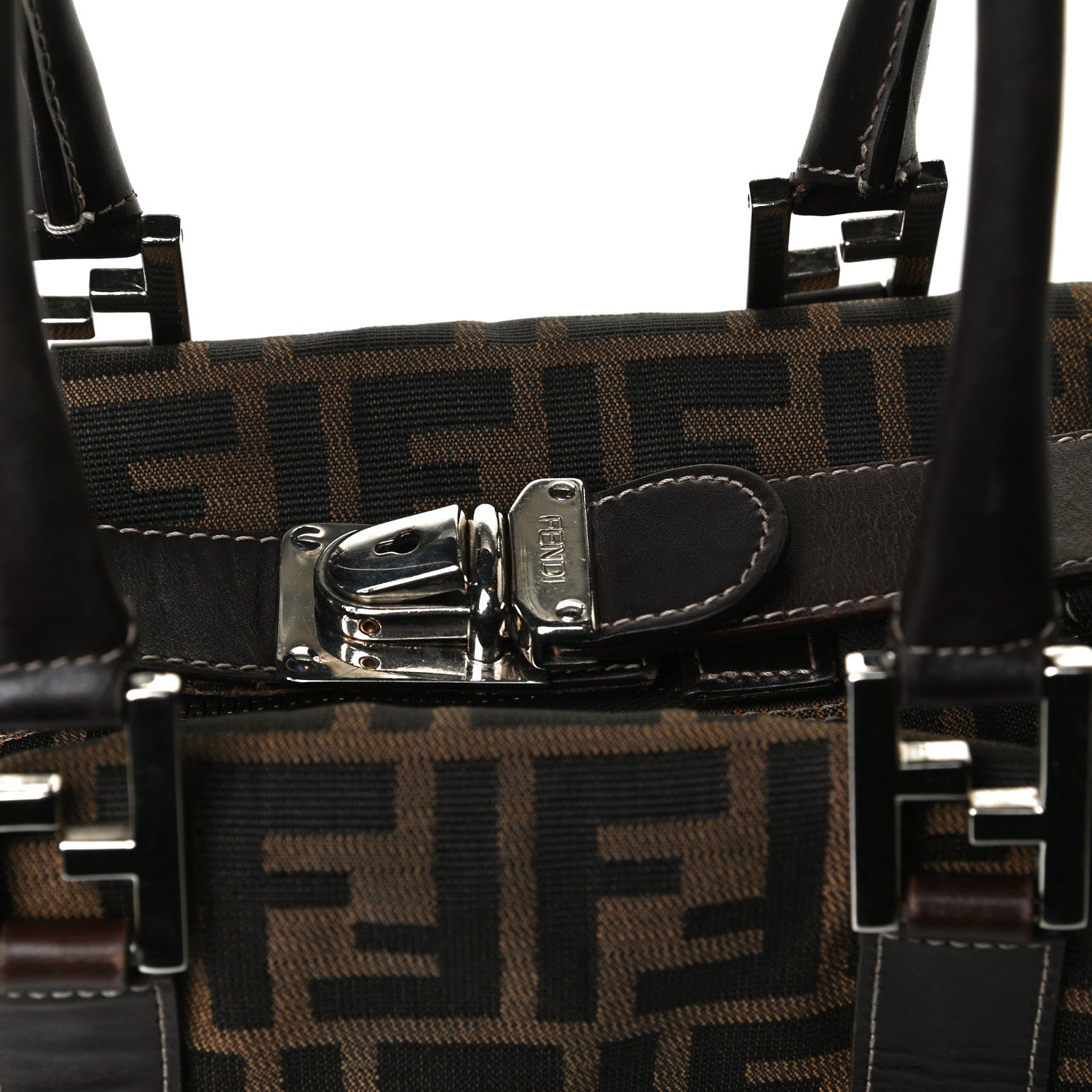 Fendi Zucca Boston Tobacco 14 of 27