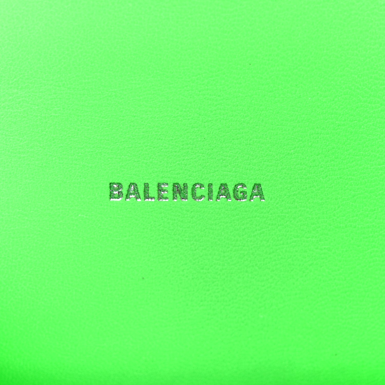 Balenciaga Shiny Box Calfskin Hourglass Top Handle Bag XS Fluo Green 5 of 11
