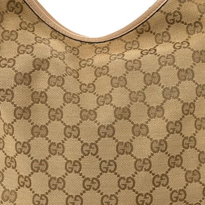 Gucci Monogram Medium New Britt Hobo Beige 8 of 11