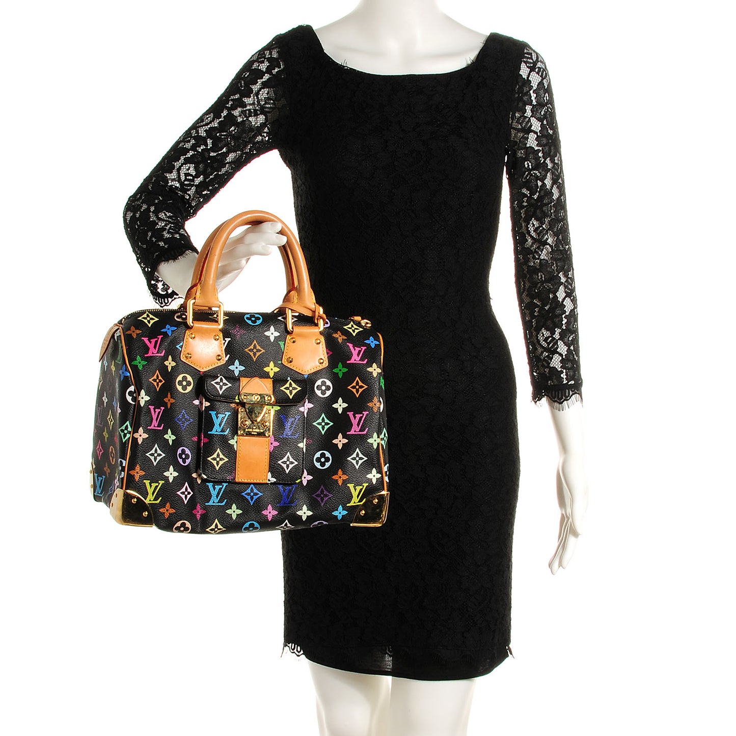 Monogram Multicolor Speedy 30 Black