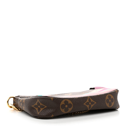 Louis Vuitton Monogram 2016 Christmas Animation Mini Pochette Accessories Rose Ballerine 4 of 7
