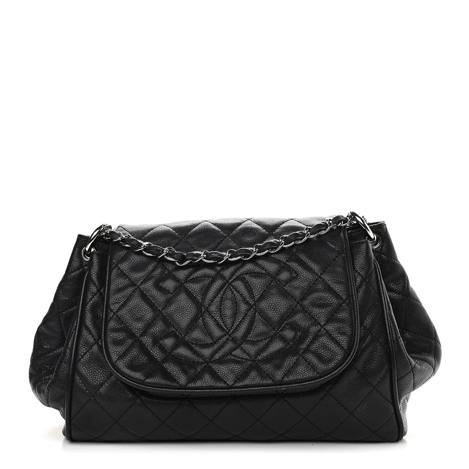 Chanel Caviar Quilted Timeless Accordion Flap Black 1 of 12