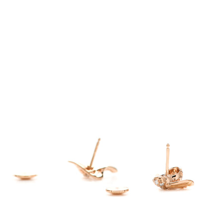 Christian Dior 18K Rose Gold Diamond Pré Catelan Earrings 3 of 5