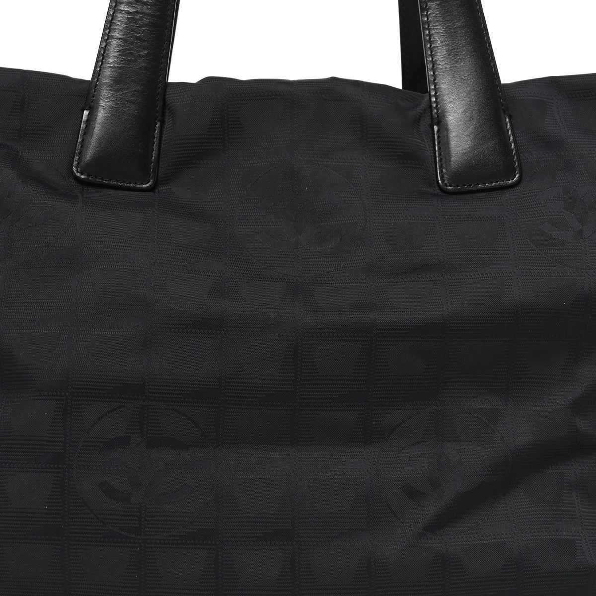 Nylon Medium Travel Tote Black