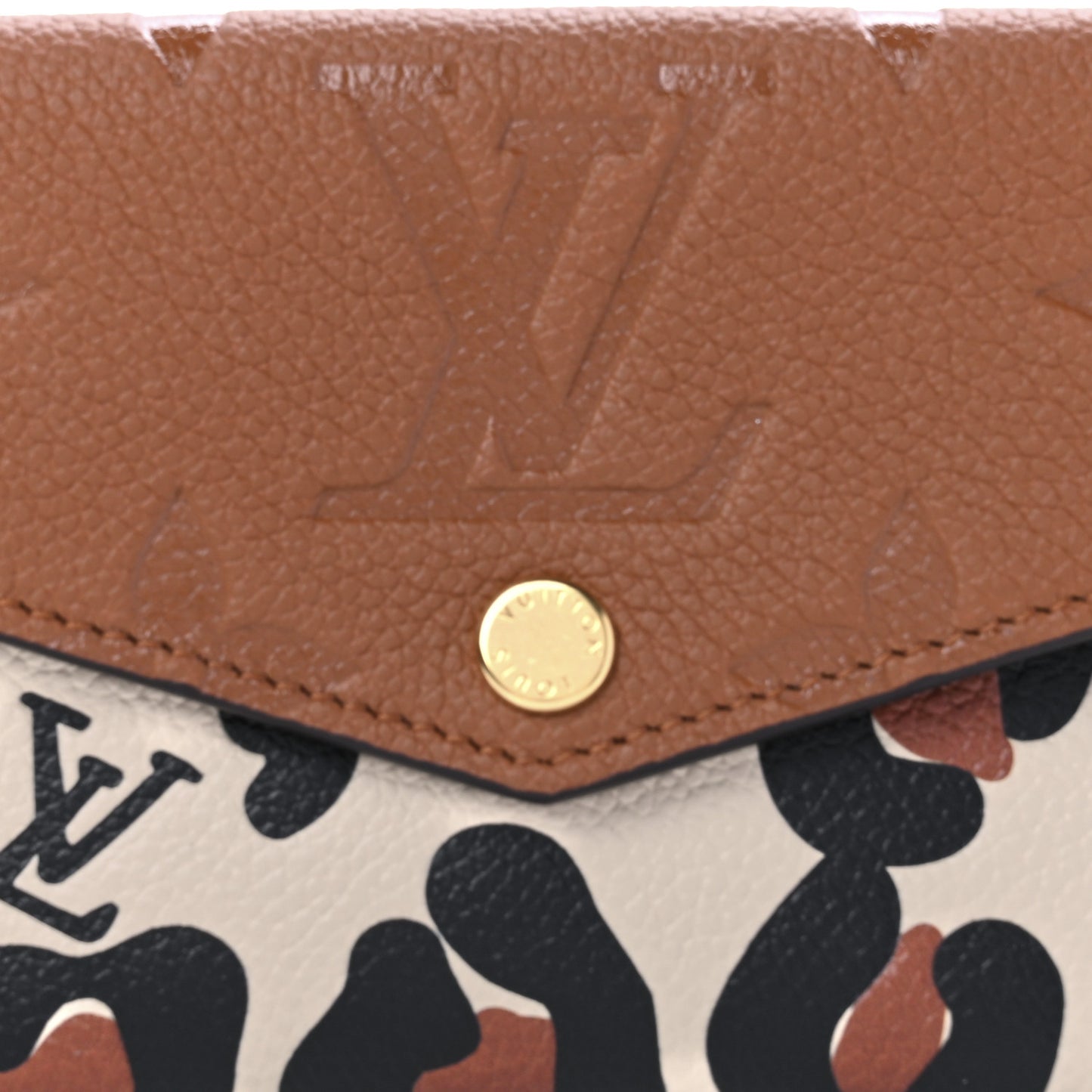 Empreinte Monogram Giant Wild At Heart Key Pouch Caramel