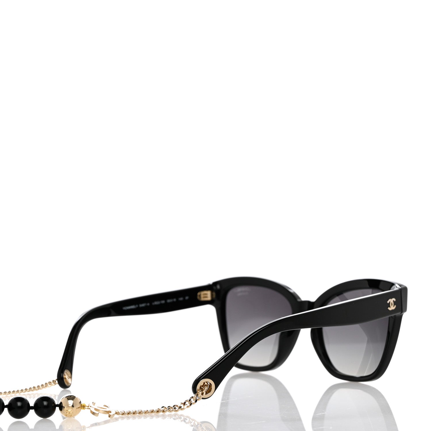 Chanel Acetate Chain Square Sunglasses 5487-A Black 5 of 10
