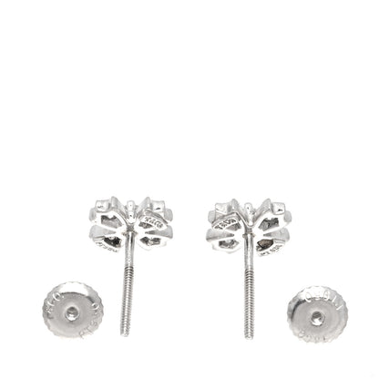 Tiffany Platinum Diamond Floret Stud Earrings 4 of 6