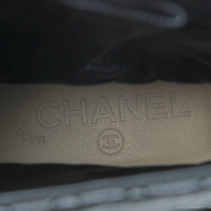 Chanel Calfskin Quilted Biker Boots 38 Black 7 of 8