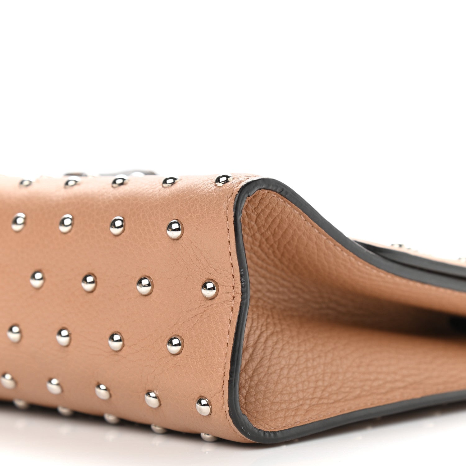 Gucci Calfskin Studded Medium Miss Bamboo Shoulder Bag Camelia 9 of 12