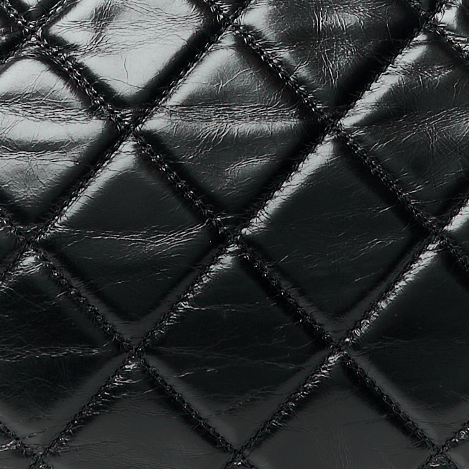 Chanel Glazed Calfskin Castle Rock Bowling Bag Black 9 of 12